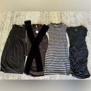 Fitted maternity dresses (S and XS)